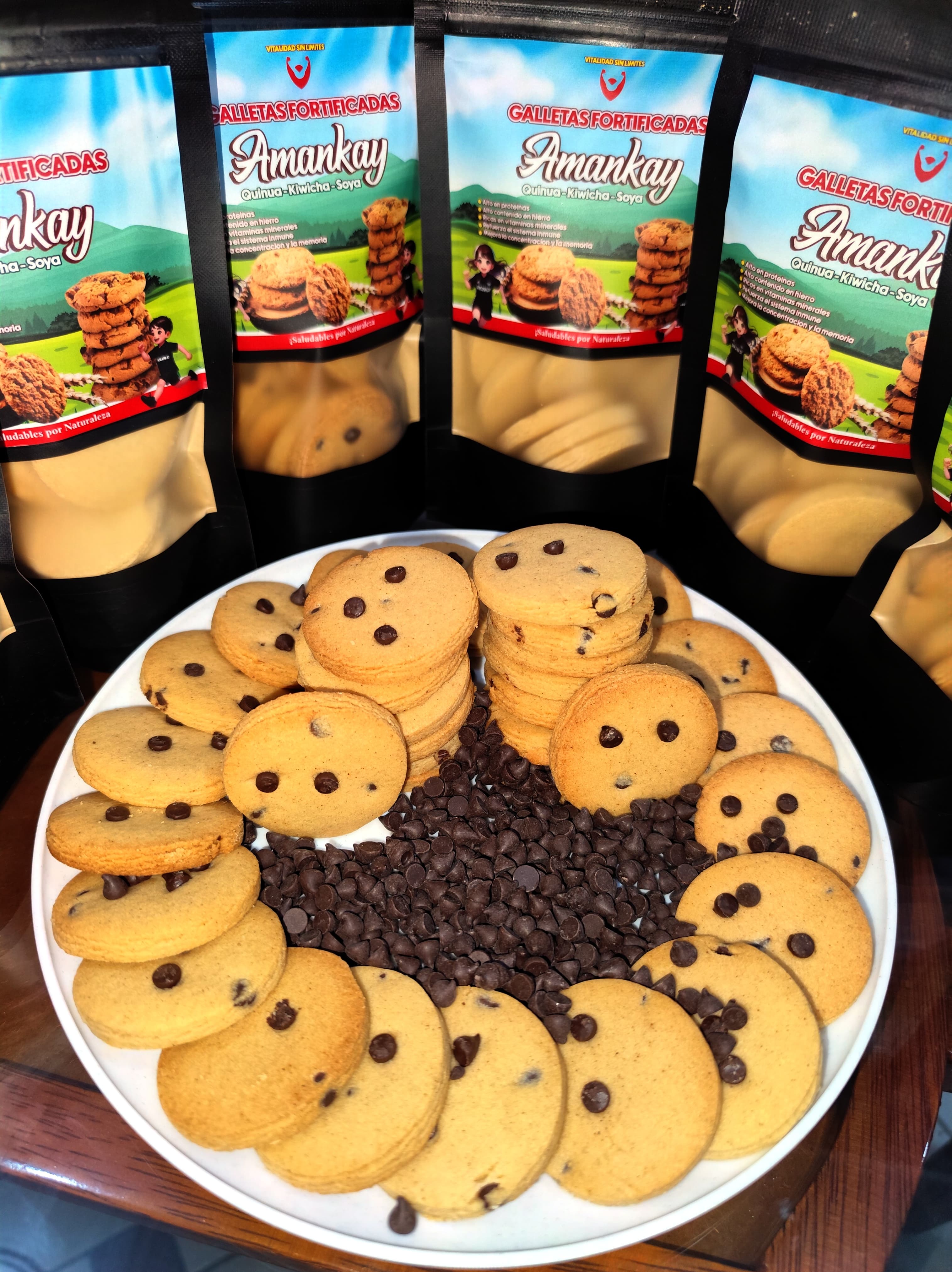 Galletas de chispas de chocolate
